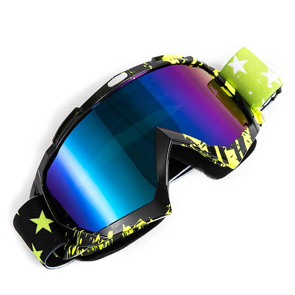 Lunettes de motocross, motocross, motocross, VTT, course hors route, lunettes d'équitation, coupe-vent, anti-buée, lunettes de ski UV