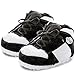 Knuffis Sneaker Pl&uuml;sch Hausschuhe Damen & Herren - Lustige Hausschuhe 36-45 (Wei&szlig; Schwarz)