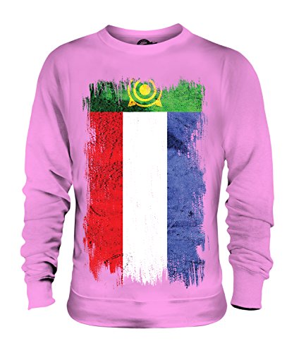 Sweat-shirt Khakassie imprimé grunge vintage coupe mixte confortable