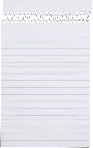 Miniatura 7 de Mintra Office Steno Books - (colores primarios, 4 blocs por paquete, rayas estrechas), 6 x 9 pulgadas, 70 hojas, cuaderno para escribir notas en la