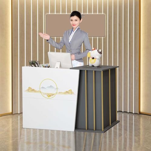 Escritorio moderno para mercados, tiendas de conveniencia, hoteles y salones, mesa de caja registradora para cajeros y estadísticas de servicio al cliente