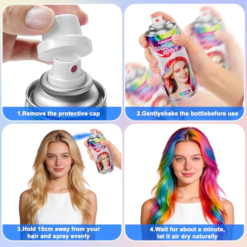 Temporary Red Hair Color Spray miniatura 4