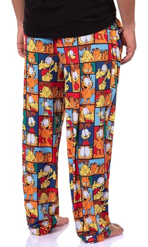 Garfield Comic Men's Odie Paneled Print Sleep Pajama Pants for Adults4