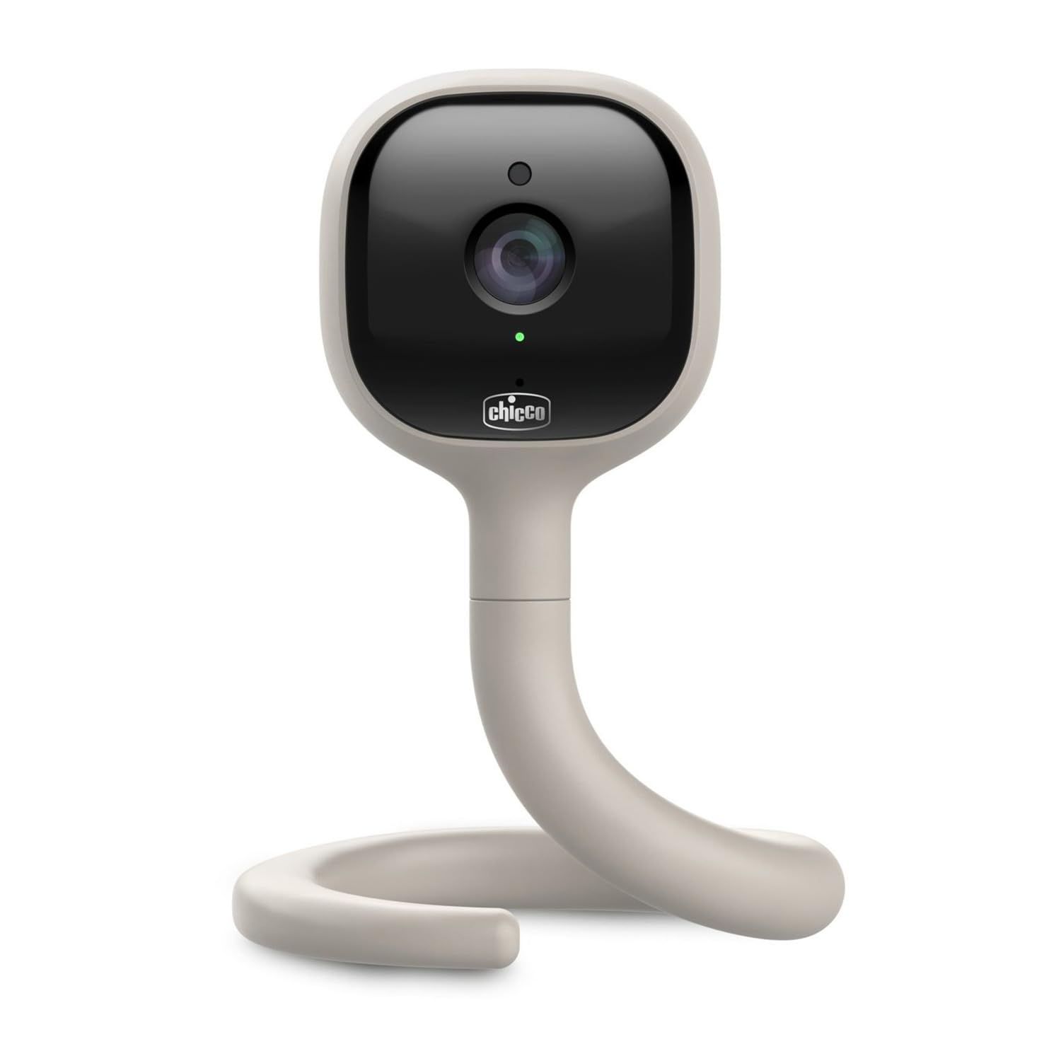 Chicco Wideo Baby Monitor Wi-Fi Smart AI, kamera 2K UHD z nocnym widzeniem na podczerwień, dedykowana aplikacja, wielokolorowe światła, nielanny i białe szumy, wisząca i adaptacyjna