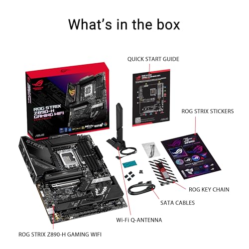 ROG Strix Z890-H Gaming WiFi Z890 LGA 1851 ATX, Intel® Core™ Ultra Series 2, Avanzata AI PC-Ready, 16+2+1+2 stadi, DDR5, LAN da 5 GB, WiFi 7, 4X M.2, PCIe 5.0, USB Type-C®, AI OC - Scheda madre - Immagine 5