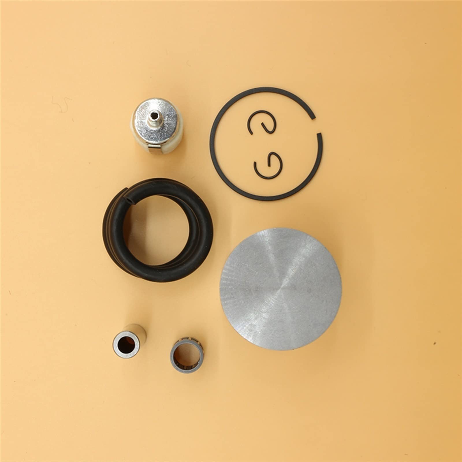 Kit Pistone 40mm E Cuscinetti Per Motosega Husqvarna 340 345 - Guarnizioni Olio Incluse