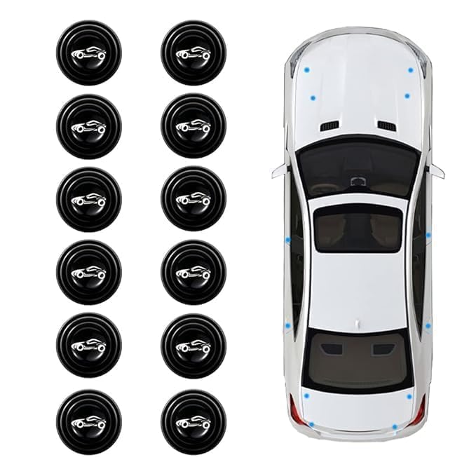 Car Door Shock Absorber Pads Protector (20 Pcs) | Rubber Anti-Collision Door Guards | Silicone/PVC Shock Absorbing Gasket Stickers | Universal Car Door Protection Accessories-image-45