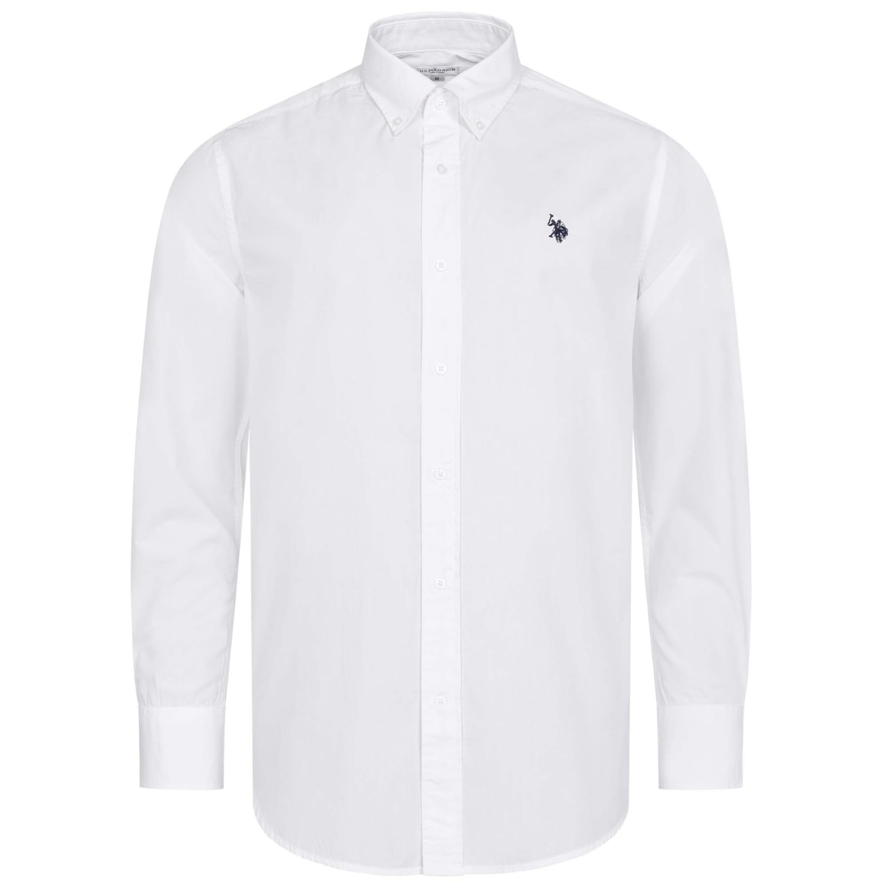 U.S. POLO ASSN. Herren Hemd (S-3XL) Baumwolle Langarm Button-Down-Kragen - P050