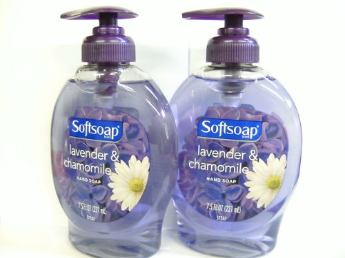 Softsoap Liquid Hand Soap 7.5 Oz Lavender & Chamomile Soothing Scent Pump Dispenser, Pack of 2