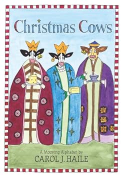 Hardcover Christmas Cows Book