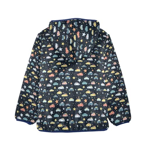 Cute Car Star Boys Fleece Coat,Children's Zip-Up Hoodie Jacket,Baby Warm Fashion Outerwear 3-10T,A1132942