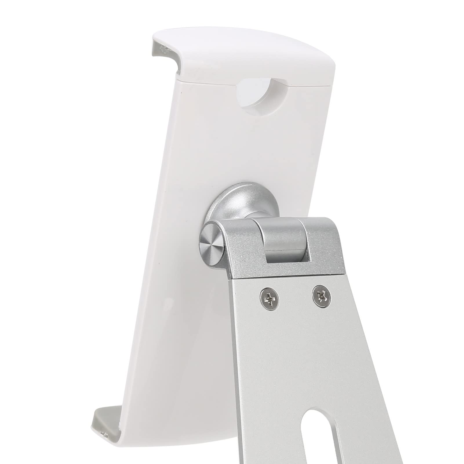 Supporto per telefono cellulare Staffa per tablet PC argento Telaio di supporto girevole regolabile in lega di alluminio per ufficio