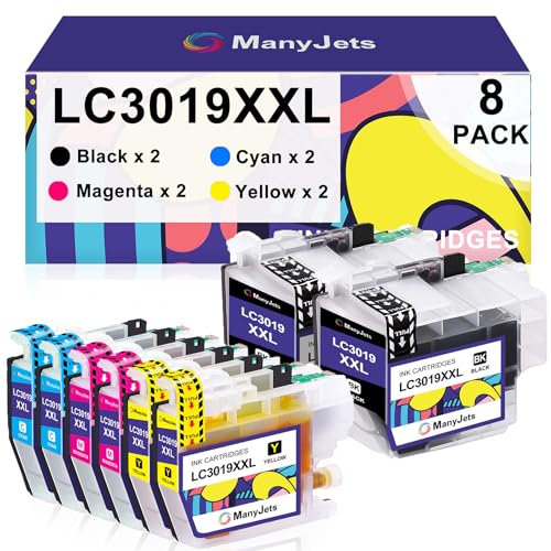 Encre LC3019 compatible Brother MFC-J6730DW résout les problèmes d'impression pack 8