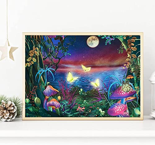 Image of Street27 Diamond Art Painting Kits For Adults-Full Drill Diamond Dots Paintings For Beginners,Moon Beach Round 5D Paint With Diamonds Pictures Gem Art Painting Kits Diy Crafts 12X16 inch (Moon Beach)