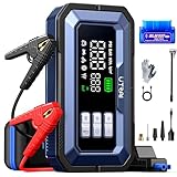 UTRAI Starthilfe Powerbank für Pkw mit Kompressor und OBD-Scanner, 7000A Booster Auto Starthilfe mit DC 160W-Ausgang, 2000 Lumen LED, Starter Powerbank mit 18W USB-Ausgänge (All Benzin/12L Diesel)