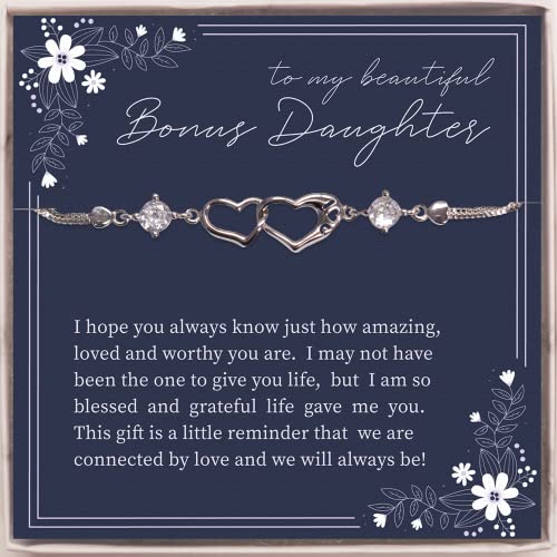 I'm grateful life gave me you - Bonus Daughter bracelet. To Daughter gift. Bracelet for Daughter from Mom. Jewelry for Birthday Christmas day.