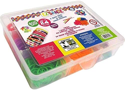 Kit Fábrica de Pulseiras com 600 Elásticos, euquefiz Ezbandz, i9 ...