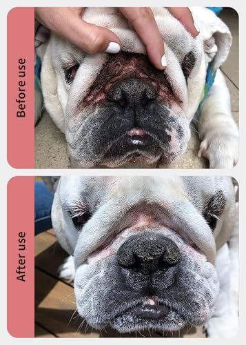 GJYC PET Faltenpflege-Set für Bulldoggen & Mops – Reinigungstücher & Balsam für Hautfalten, Tränenflecken, Schwanztaschen & Pfotenpflege – Sanfte Pflege für empfindliche Hundehaut