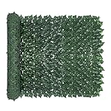 seto artificial hiedra catral 【Aspecto de hiedra verde realista】 Las hojas de hiedra están hechas de seda, aspecto vivo y exuberante, disposición de hojas densas, colocadas en una cerca, enrejado, pared u otra área, para hacer que su balcón o patio trasero sea más privado