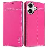 Gebei Hülle Echt Leder für iPhone 16 Plus (6,7
