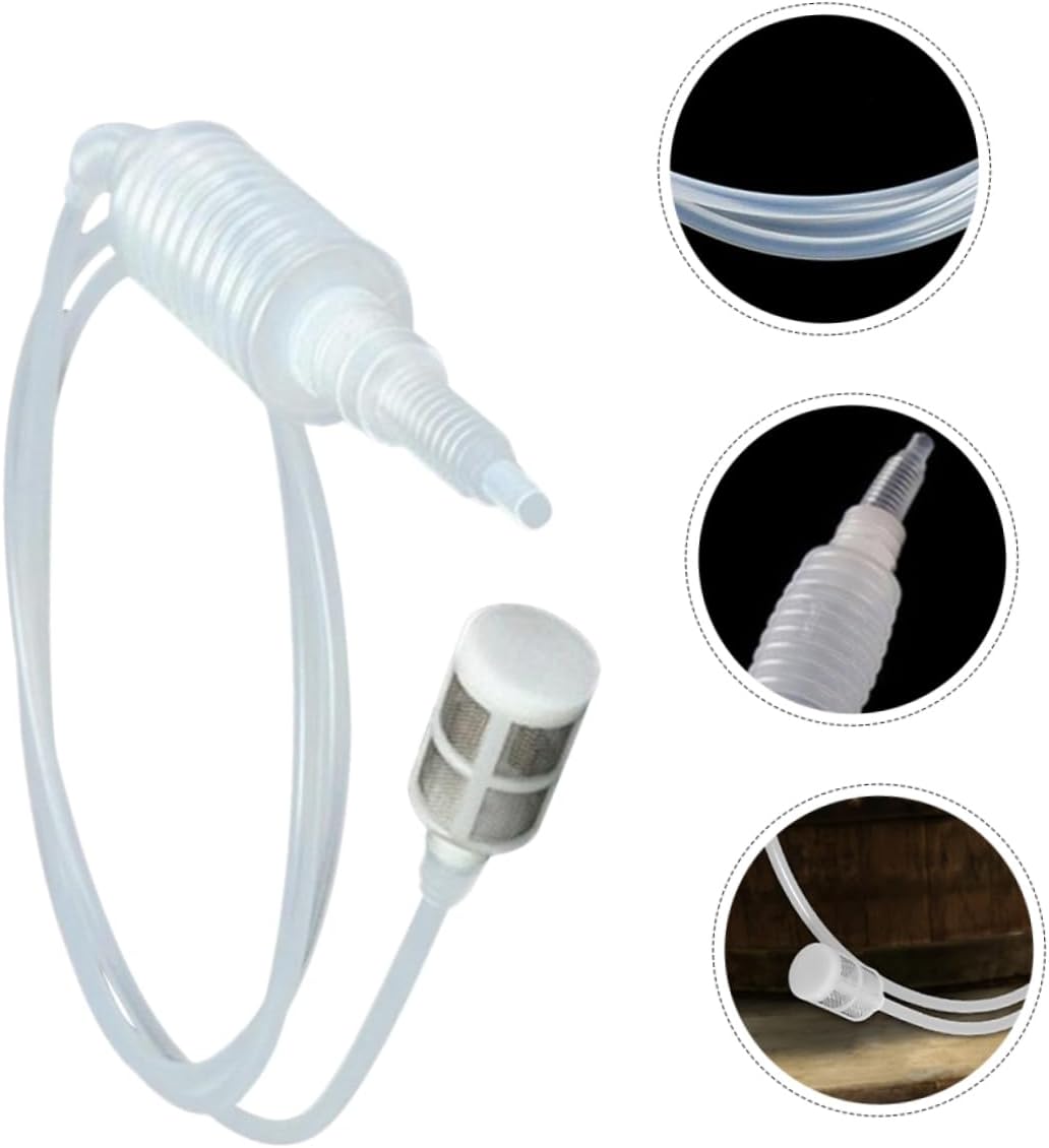 COLLBATH 4pcs Reusable Siphon Tube Hose for Wine Brewing Easy Use Pumping Hose Lightweight and Equipment for Wine Making and Transfer
