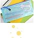 Bilipala Small Zipper Envelope Document Storage Pouch Bag Invoice Holder Organizer for Budget, Check, Pencil, 5 Counts