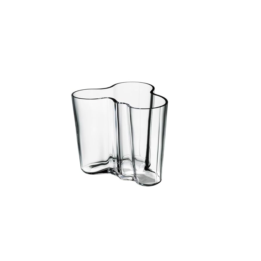  Aalto Vase クリアガラス　95mm Amazon.com: Iittala Aalto 3-3/4-Inch Clear Glass Vase : Home