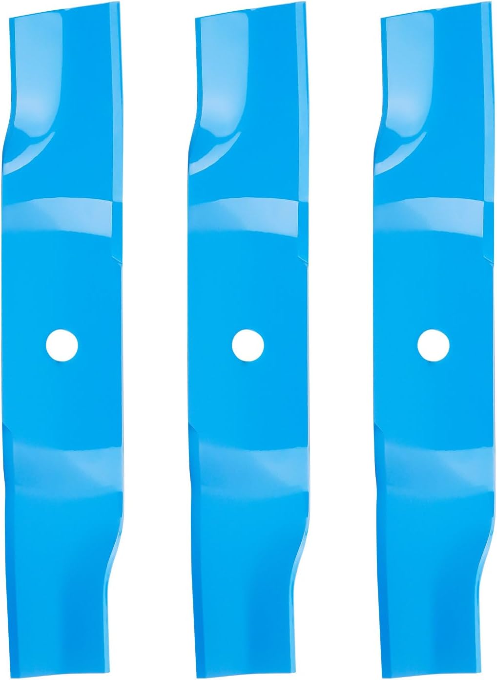 ILONPA High Lift Mower Blades Set for 48” Cut Cub Cadet MTD 01005336 01005336P 19A40015 M48-KW HF1748 HFF1748 M48-HN M48-KW 48 inch Deck Lawn Mower Replace 02005017 742-04417 942-04417/3 Pack, Blue