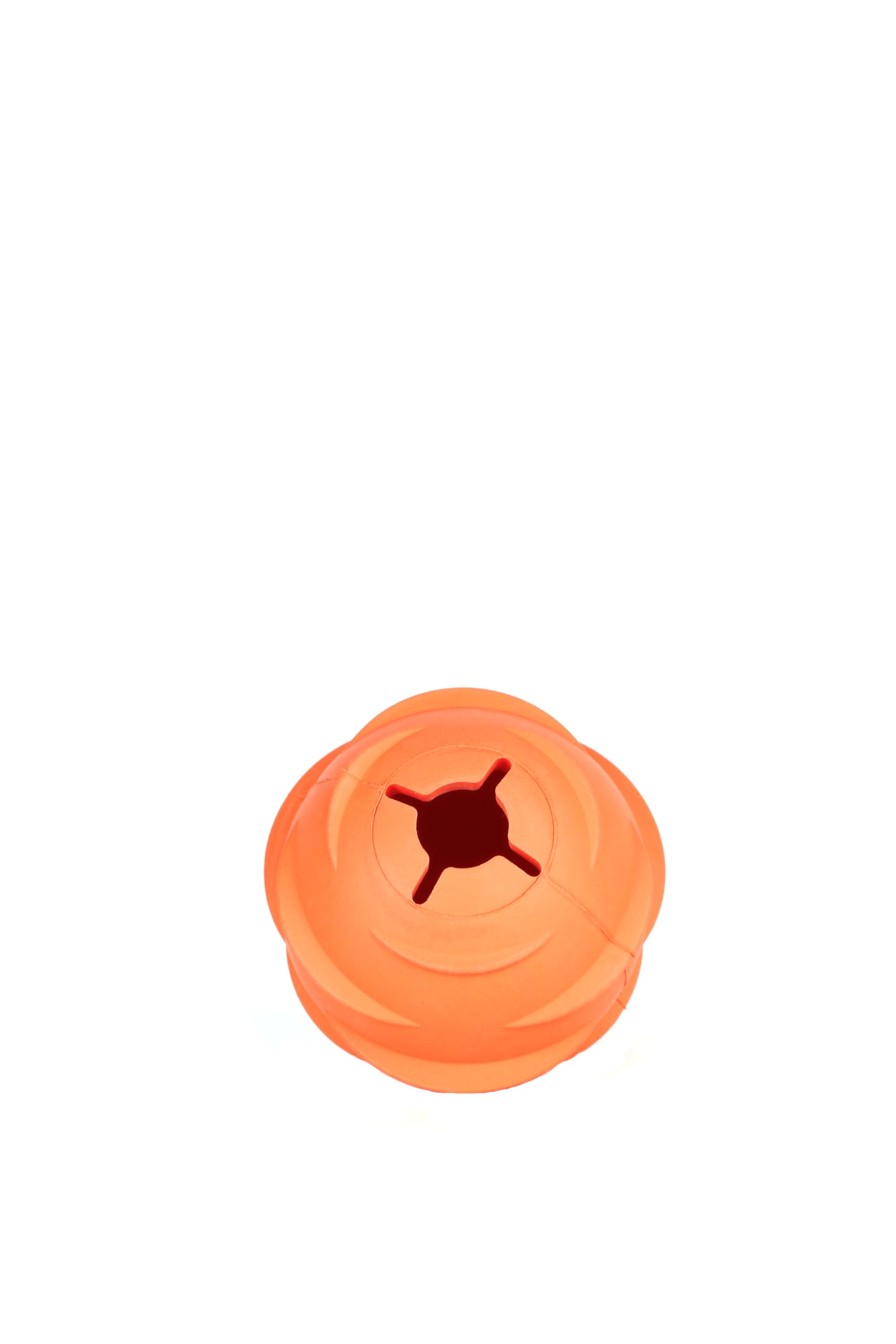 Mountain Paws Dog Treat Dispenser Ball Toy, Orange - Image 2