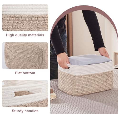 image for OIAHOMY 4 Pack Storage Baskets for Organizing, Basket for Shelves with