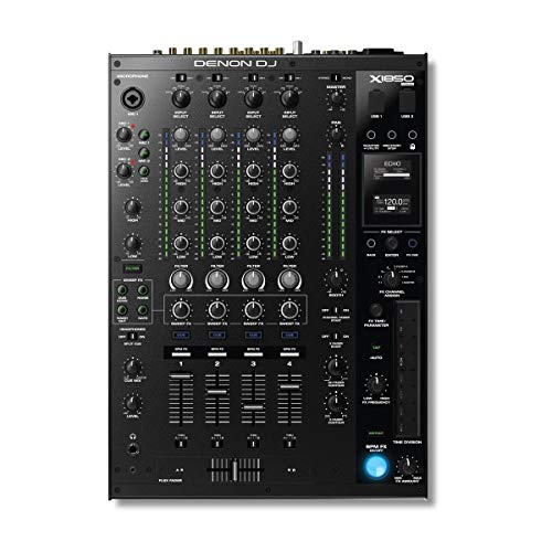 Denon DJ X1850 PRIME – Professional 4 Channel Digital DJ Mixer With USB