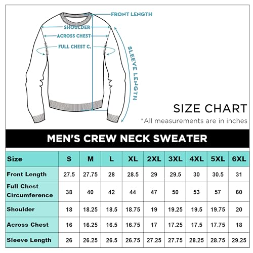 X Ray XMW-39136-BLACK-M Mens Crew Neck Sweater Slim Fit Midweight Pullover Sweater thumb #5
