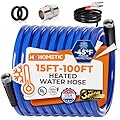 30FT (15-100FT) Heated Water Hose for RV,-45 ? Antifreeze 4.0 Upgraded Heated Drinking Water Hose?Rv Freshwater Hoses with Fittings, Rv Accessories