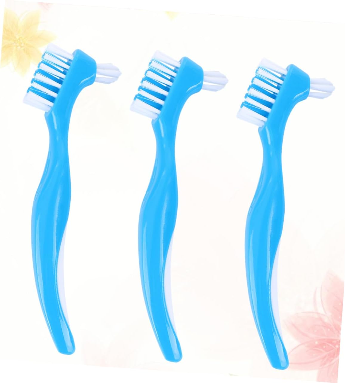 6pcs Double Sided False Teeth Cleaner Toothbrush Dental Brush with Soft Bristles for Gentle and Denture Care at Home