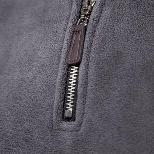 Men's autumn and winter collar half-zip long-sleeved sweater shaker top simple leisure4