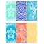 6 Pack Blue Aqua Turtle Dolphin