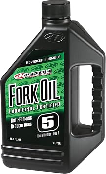 Maxima 54901 5WT Standard Hydraulic Fork Oil - 1 Liter Bottle
