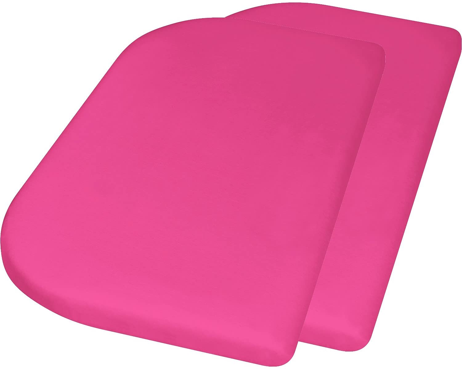 Jersey-Spannbettlaken 89x51 cm 2er Pack, Pink