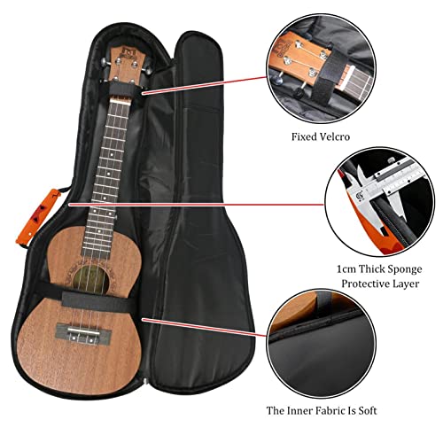 Housse pour ukulélé – Motif tête de renard – Rembourrage épais en éponge de 10 mm – 53,3 cm – Avec sangles réglables… - Les Beatles, Paul McCartney, John Lennon, RIngo Starr, George Harrison Housse pour ukulélé - Motif tête de renard - Rembourrage épais en éponge de 10 mm - 53,3 cm - Avec sangles réglables… – Image 3