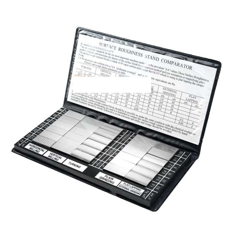 30pcs/Set Surface Roughness Comparator Standards Composite Set Model RUG-10030 Blocks Ra 0.05-12.5mm Roughness Sample Block