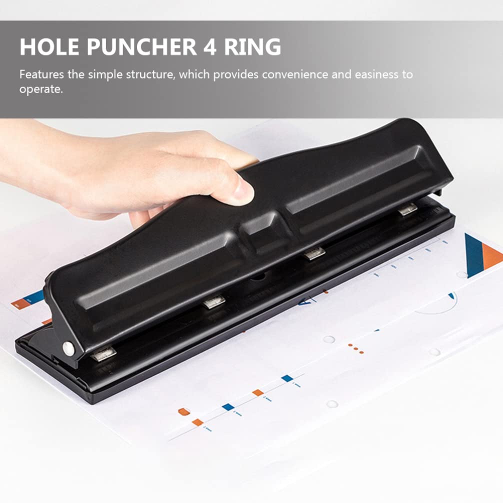 Tofficu Vierlocher Locher für Papier mit Langem Griff Locher für Lose und Innenseiten DIY-locher aus Hochwertigem Material
