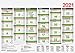 Produktbild Brunnen 1070150001 Tischkalender/Tafelkalender A 5 Modell 701 50, 1 Seite = 6 Monate, kräftiger Karton, Kalendarium 2021