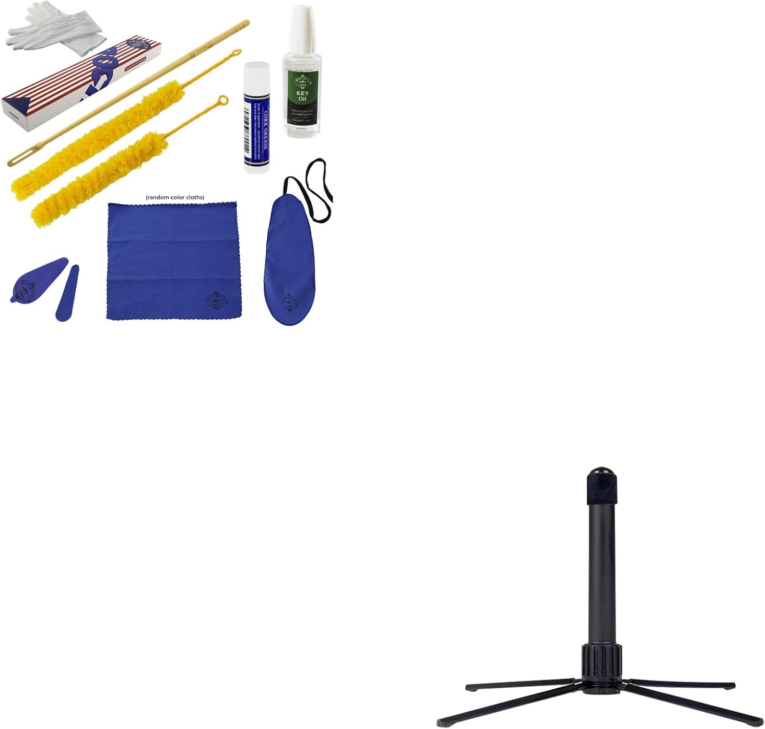Flute Cleaning Maintenance Kit & Portable Foldable Flute Stand