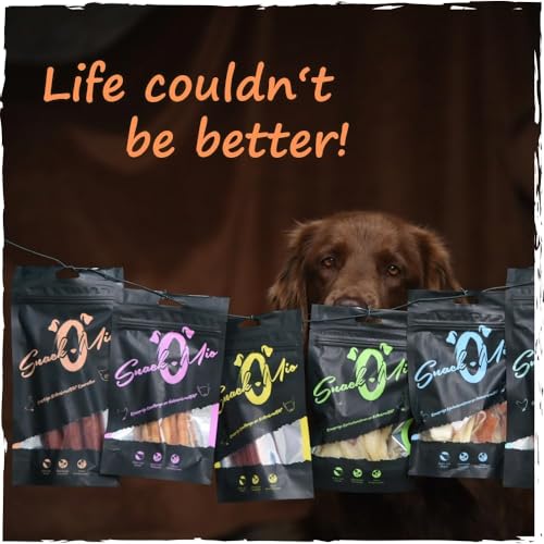SnackOMio – Premium Hundesnack – knackige Entenbrustfilet Kaurolle, getreidefrei, 1er Pack (1 x 150g)