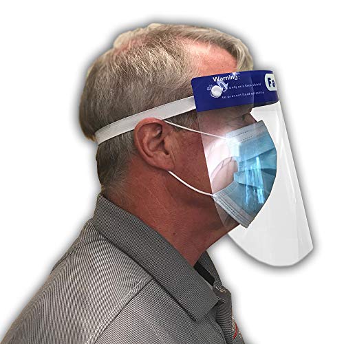 5128To2r8vL. SL500  - Magid Reusable Latex Free Clear Anti Fog Full Face Shield - FS004