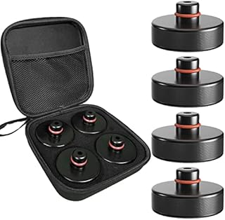 BANGTING Nakładka gumowa na podnośnik samochodowy do modelu 3 / model S/model X, 4 sztuki z walizką do przechowywania, akcesoria Tesla, Jack Point Pad stabilny adapter gumowy Protector