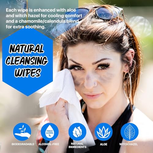Image of The Klean Freak Body Wipes - 12 count Individually Wrapped | Showerless Body Wipe for Women & Men | Sustainable Bodywipes for Gym, Travel, Camping | Coconut