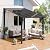 Shintenchi 10’x 8’ Gazebo for Patio on Clearance,Hard Top Lean to Gazebo Pergola with UV Protection Roof,Large Wall-Mounted Heavy Duty Awnings for Patio, Decks, Backyard and More