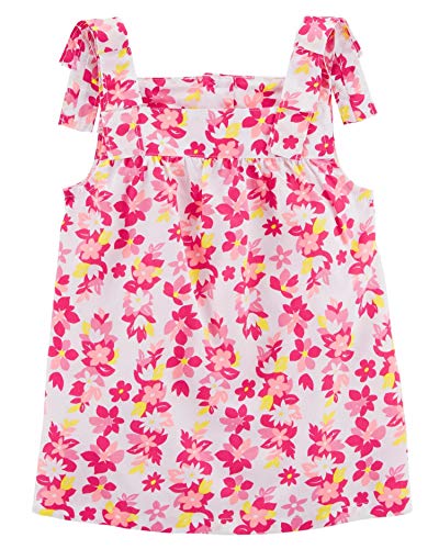 Dressing bébé fille : débardeur à fleurs rose 3 mois pour l'été