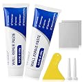 SEISSO Drywall Repair Kit, 500 g Wall Mending Agent- 2 Pack, Wall Spackle Repair Kit with Scraper, Patch for Wall Hole Filler, White Spackle Wall Repair Paste, Plaster Dent